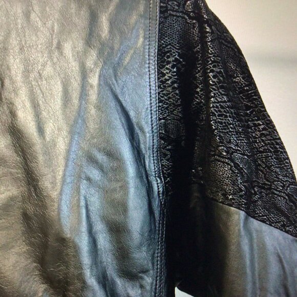 Vintage Global Identity LEATHER coat-M - Picture 5 of 6